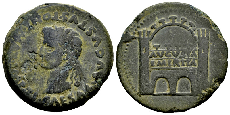 Emerita Augusta. Time of Tiberius. Dupondius. 14-36 AD. Mérida (Badajoz). (Abh-1...