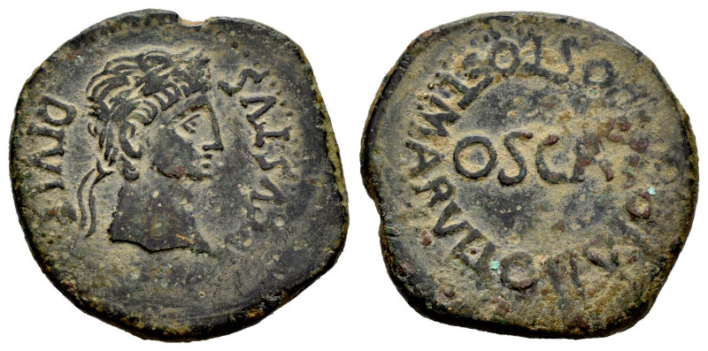 Osca. Augustus period. Half unit. 24 BC - 14 AD. Huesca. (Abh-1932). (Acip-3214)...