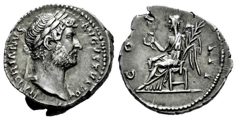 Hadrian. Denarius. 128-129 d.C. Rome. (Ric-II 3.916). (Bmcre-497/99). (Rsc-363)....