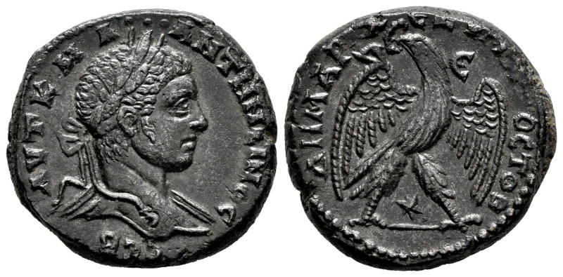 Elagabalus. Seleucis and Pieria. Tetradrachm. 219 d.C. Antioch. (Prieur-270). An...