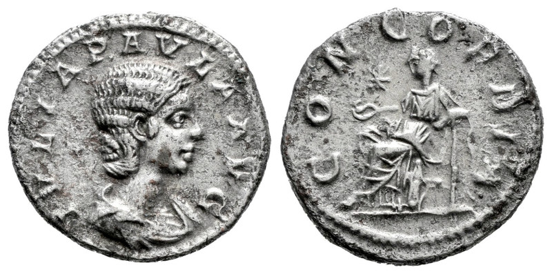 Julia Paula. Denarius. 219-220 d.C. Rome. (Ric-IV 211). (Bmcre-172). (Rsc-6a). A...