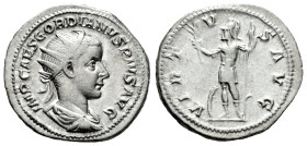 Gordian III. Antoninianus. 238-239 d.C. Rome. (Ric-IV 39). (Rsc-383). Anv.: IMP CAES M ANT GORDIANVS AVG, radiate, draped and cuirassed bust to right....