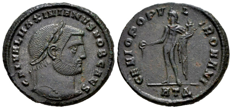 Galerius. Follis. 293-305 d.C. Heraclea. (Ric-VI 20b). Anv.: GAL VAL MAXIMIANVS ...