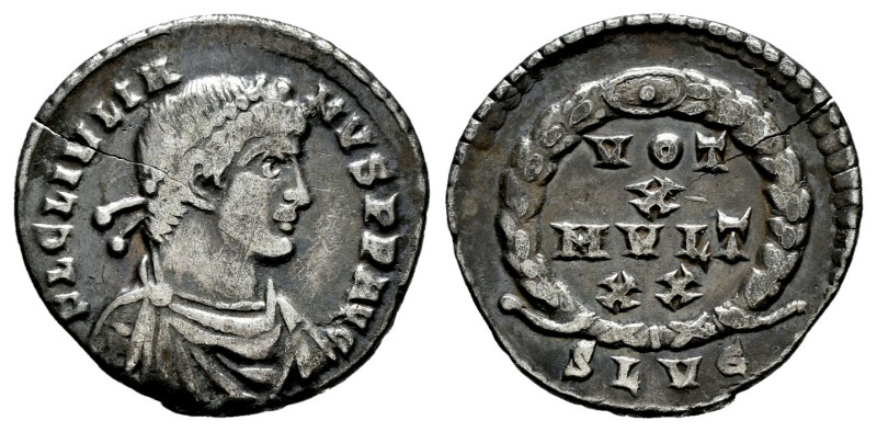 Julian II Apostata. Siliqua. 360-360 d.C. Lugdunum. (Ric-233). (Rsc-146b). Anv.:...