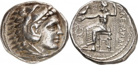 MAKEDONIEN. 
KÖNIGREICH. 
Alexander III. der Große 336-323 v. Chr. Tetradrachmon, postum (323/317 v.Chr.) 17,02g, AMPHIPOLIS. Herakleskopf n.r. / AL...