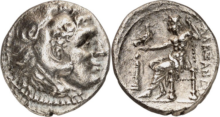 MAKEDONIEN. 
KÖNIGREICH. 
Alexander III. der Große 336-323 v. Chr. Drachme (32...