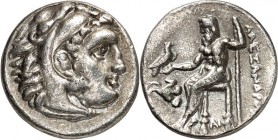 MAKEDONIEN. 
KÖNIGREICH. 
Alexander III. der Große 336-323 v. Chr. Drachme, postum (323/317 v.Chr.) 3,68g, LAMPSAKOS. Herakleskopf n.r. / ALEXANDROU...