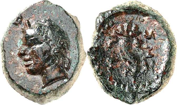 THRAKIEN. 
STÄDTE. 
SESTOS. AE-12/10mm (nach 150 v. Chr.) 2,51g. Jugendlicher ...