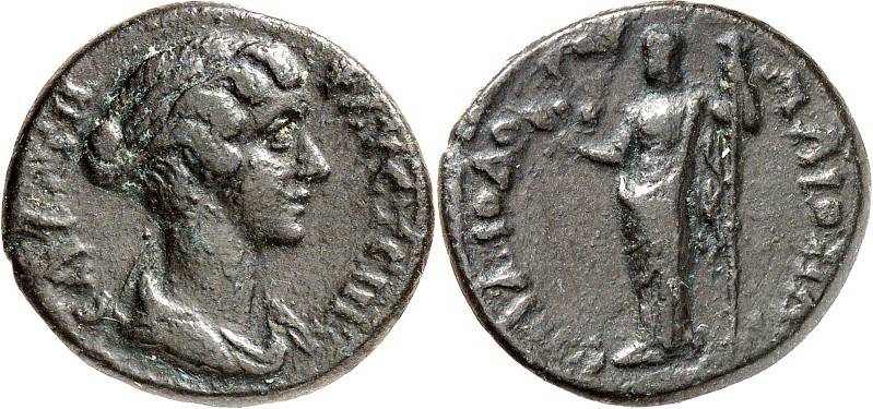 LYDIEN. 
MAIONIA (Menje). 
Faustina iunior, Tochter des Antoninus Pius 139-161...