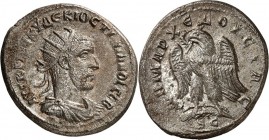 SYRIEN. 
SELEUKIS und PIEREIA / ANTIOCHEIA (Antakya). 
Traianus Decius 249-251. Tetradrachmon (249/250) 10,76g. Paludamentbüste m. Stkr. n.r.; unten...