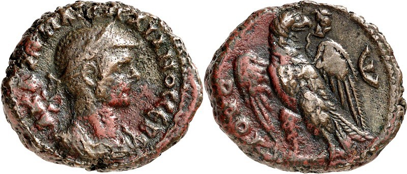 ÄGYPTEN. 
ALEXANDREIA (al-Isqandariyah). 
Aurelianus 270-275. AE-Stater ("5"= ...