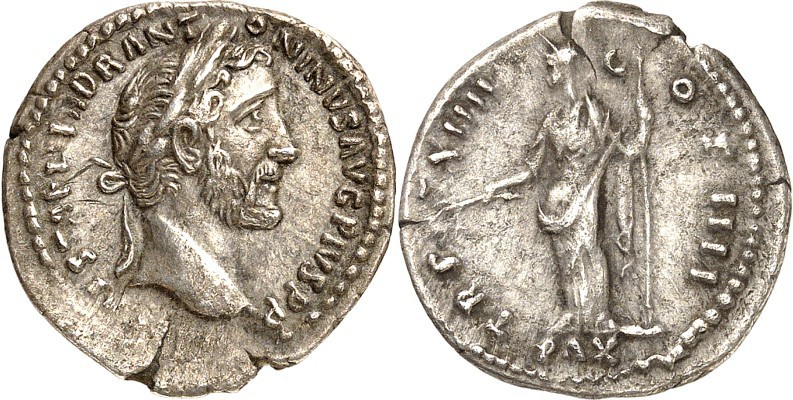 RÖMISCHES KAISERREICH. 
ANTONINUS PIUS Augustus 138-161. Denar (151) 2,87g, Rom...