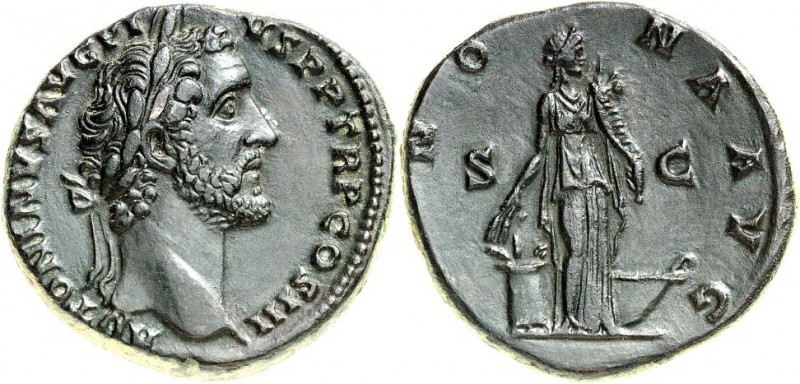 RÖMISCHES KAISERREICH. 
ANTONINUS PIUS Augustus 138-161. AE-Sesterz (140/144) 2...