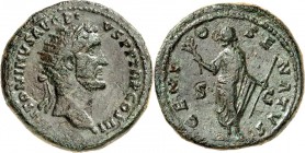 RÖMISCHES KAISERREICH. 
ANTONINUS PIUS Augustus 138-161. AE-Dupondius (140/144) 13,83g. Kopf m. Strkr. n.r. ANTONINVS AVG - PIVS P P TR P COS III / G...