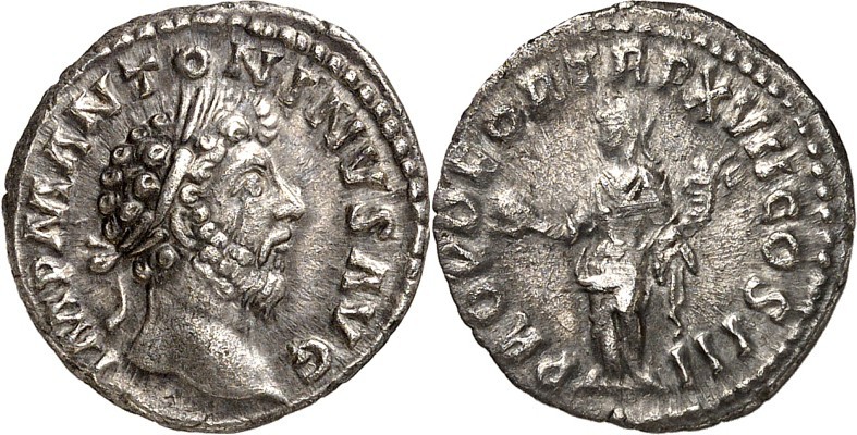 RÖMISCHES KAISERREICH. 
MARCUS AURELIUS, Augustus 161-180. Denar (163) 2,81g. B...