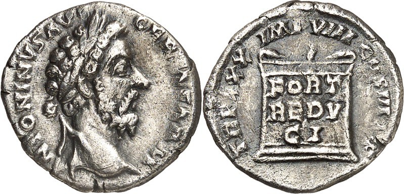 RÖMISCHES KAISERREICH. 
MARCUS AURELIUS, Augustus 161-180. Denar (176) 2,70g. B...