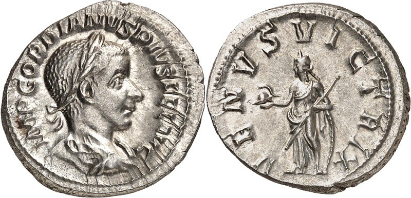 RÖMISCHES KAISERREICH. 
GORDIANUS III. Augustus 238-244. Denar (Ende 239/240) 3...