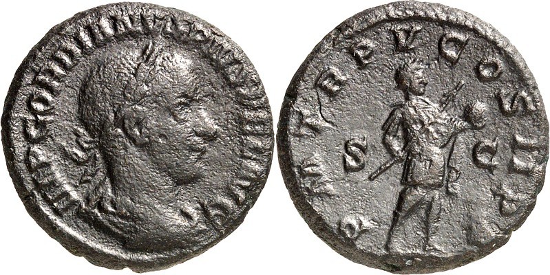 RÖMISCHES KAISERREICH. 
GORDIANUS III. Augustus 238-244. AE-As (242) 10,13g, Ro...