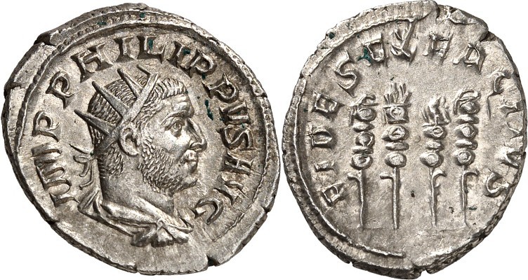 RÖMISCHES KAISERREICH. 
PHILIPPUS I. Arabs 244-249. Antoninian (248/249) 3,78g....