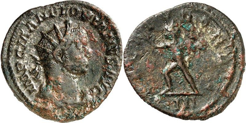 RÖMISCHES KAISERREICH. 
FLORIANUS 276. AE-Antoninian 3,20g, Lyon, 3.&nbsp;Offiz...