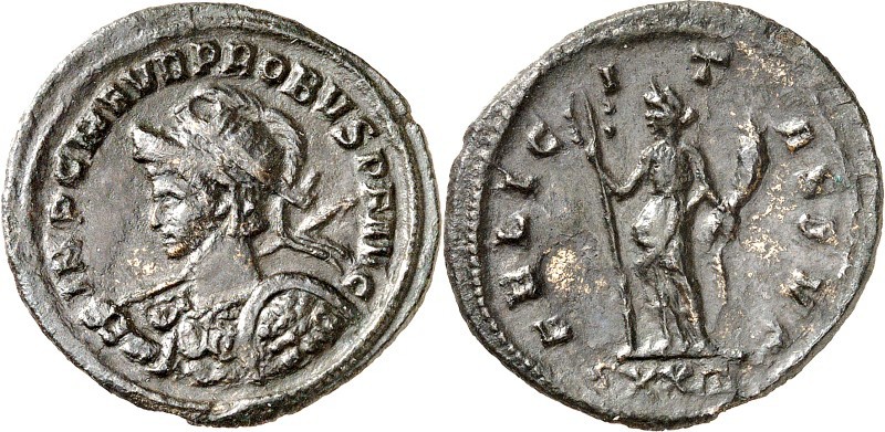 RÖMISCHES KAISERREICH. 
PROBUS 276-282. AE-Antoninian (277) 3,96g, Ticinum, 2. ...