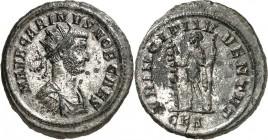 RÖMISCHES KAISERREICH. 
Carinus Caesar 282-283(-285). AE-Antoninian 3,95g, Rom, 7.&nbsp;Offizin. Büste mit Panzer, Paludamentum und Strahlenkrone n.r...