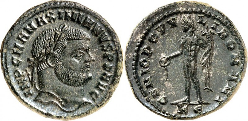 RÖMISCHES KAISERREICH. 
MAXIMIANUS I. Herculius, 285-308,310. Bi-Follis 27/28mm...