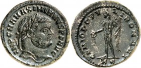 RÖMISCHES KAISERREICH. 
MAXIMIANUS I. Herculius, 285-308,310. Bi-Follis 27/28mm (297/299) 10,08g, Cyzicus, 5.&nbsp;Off. (Breiter) Kopf m. Lkr. n.r. I...