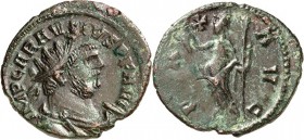 RÖMISCHES KAISERREICH. 
CARAUSIUS 286-293. AE-Antoninian 3,37g, unbest. Mzst. Paludamentbüste m. Strkr. n.r. IMP CARAVSIVS P F AVG / P A-X - AVG Pax ...