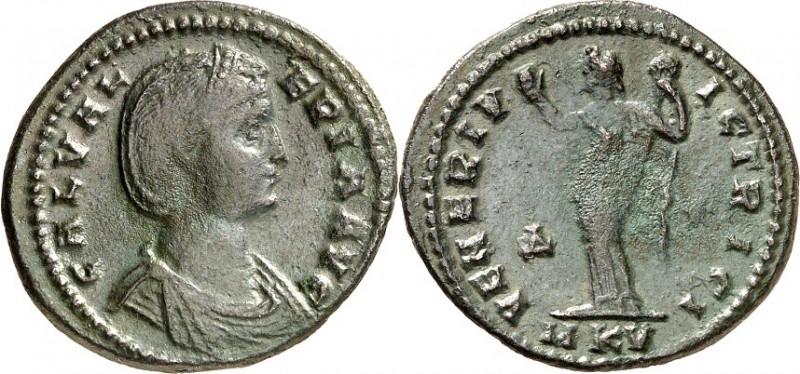 RÖMISCHES KAISERREICH. 
Galeria Valeria, Gemahlin d. Galerius 308-311. AE-Folli...