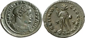 RÖMISCHES KAISERREICH. 
CONSTANTINUS I. der Große, Augustus 306(310)-337. AE-Follis 22/23,5mm (310) 4,96g, London. Panzerbüste m. Lkr. n.r. IMP CONST...
