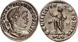 RÖMISCHES KAISERREICH. 
CONSTANTINUS I. der Große, Augustus 306(310)-337. AE-Follis 19/21mm (315) 3,43g, Lyon, 1.&nbsp;Off. Paludamentbüste m. Lkr. n...