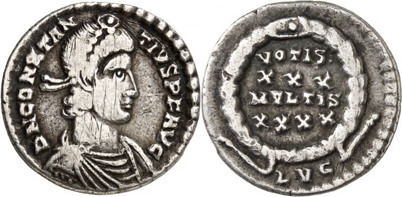 RÖMISCHES KAISERREICH. 
CONSTANTIUS II. Augustus 337-361. Leichte Siliqua (356/...