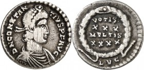 RÖMISCHES KAISERREICH. 
CONSTANTIUS II. Augustus 337-361. Leichte Siliqua (356/361) 1,90g, Lyon. Paludamentbüste m. Perlendiadem n.r. D&nbsp;N CONSTA...