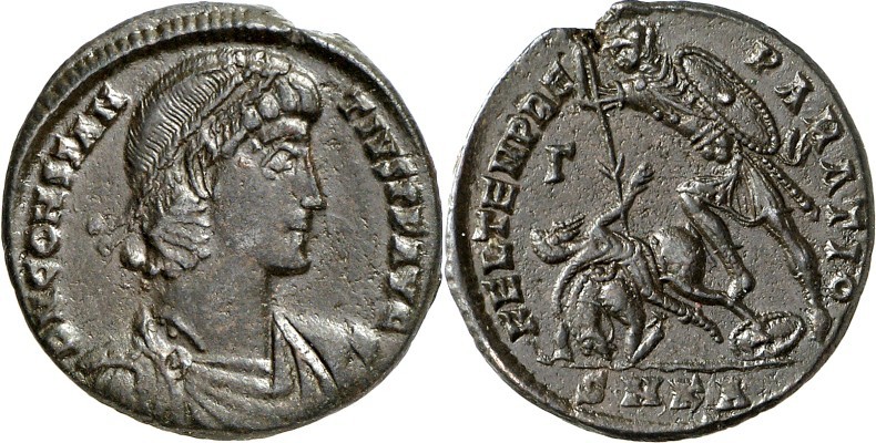 RÖMISCHES KAISERREICH. 
CONSTANTIUS II. Augustus 337-361. AE-Maiorina 23/22mm (...