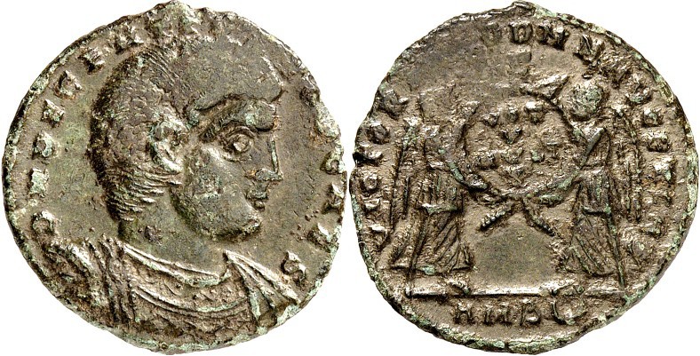 RÖMISCHES KAISERREICH. 
Decentius Caesar, Bruder(?) des Magnentius 351-353. AE-...
