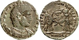RÖMISCHES KAISERREICH. 
Decentius Caesar, Bruder(?) des Magnentius 351-353. AE-Maiorina 22/21mm (352) 3,77g, Amiens. Paludamentbüste n.r. D&nbsp;N DE...