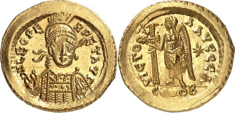 RÖMISCHES KAISERREICH. 
LEO I. 457-474. Solidus 4,47g, Konstantinopel, 1. Offiz...