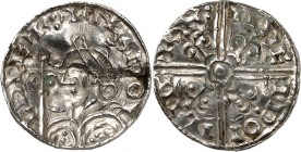 GROSSBRITANNIEN. 
ENGLAND. 
Harold I. 1035-1040. Penny, (1038-1040) 1,00g Lincoln, Mm. Sumarlitr. Brb. n.l. mit Zepter HARO-LD REX / +SVMLEID ON LIN...