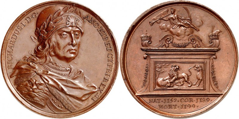 GROSSBRITANNIEN. 
ENGLAND. 
Richard I. Löwenherz 1189-1199. Medaille o.D. (v. ...