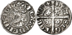 GROSSBRITANNIEN. 
SCHOTTLAND. 
Alexander III. 1249-1286. Penny 1,44g. Gekr. Kopf mit Zepter n.l. ALEXANDER REX GRA / REX - SCO-TOR-VM+ Langes Fußkre...