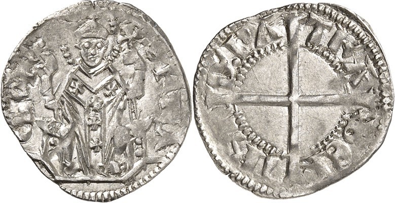 ITALIEN. 
AQUILEIA, Patriarchat. 
Bertrando di San Genesio 1334-1350. Denaro 1...