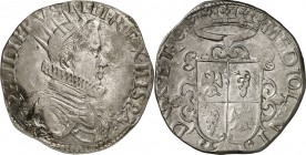 ITALIEN. 
MAILAND. 
Philipp IV. von Spanien 1621-1665. Ducatone 1622. Gekr. geharn. Brb. n.r. PHILIPPVS. IIII. REX. HISPA.&nbsp;- 1622&nbsp;/ MEDIOL...