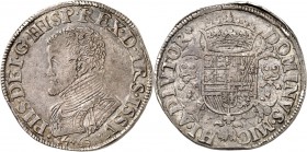 NIEDERLANDE. 
OVERIJSSEL. 
Philipp II. 1555-1598. Philipstaler 1563 Büste l. / Gekr. Wappen auf Burgunderkreuz. Delm.&nbsp; 49, Dv.&nbsp; 8514. . 
...