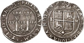 SPANIEN. 
KÖNIGREICH. 
Juana und Carlos 1516-1556. 4 Reales o.J. LM, Mexico. C.C, 3108. ex WAG A.47,2686. 

feine Patina, ss-vz