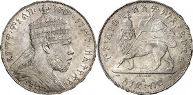 ÄTHIOPIEN. 
Menelik II. 1889-1913. Talari (Birr) "1889"=1897 n.Chr. KM. 5. . 

vz