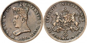 HAITI. 
HAITI. 
HAITI. Cu 6 1/4 Centimes 1850. K./M. 38. . 

ss