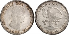 MEXIKO. 
Augustino I. Iturbide 1822-1823. 8&nbsp;Reales 1822 J.M. Mexico Stadt RR. KM&nbsp; 308, Slg. Fonrobert 6547. ex WAG Au.48,2939. 

R min.Rf...