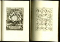BIBLIOPHILE WERKE, 16.-19. Jahrh.. 
MUSELLIO, J. Numismata antiqua a Iacobo Mvsellio collecta et edita Veronae, Verona 1751. Titelkupfer (3), iv + 25...