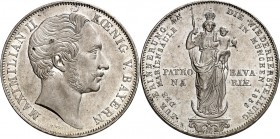 Bayern. 
Maximilian II. 1848-1864. Doppelgulden 1855 Mariensäule. AKS&nbsp; 168, J.&nbsp; 84, Th.&nbsp; 97. . 

vz-
